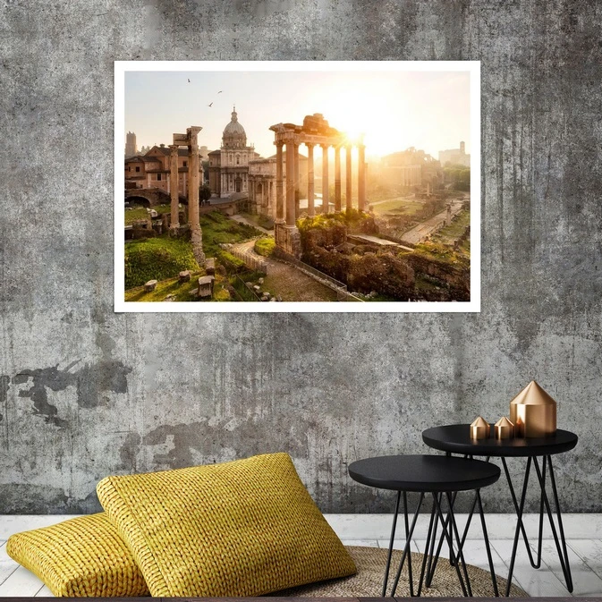 تابلو بکلیت طرح Roman Forum مدل قاب شاسی W-s8044