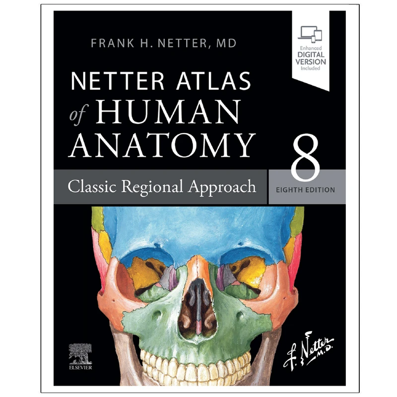 کتاب ATLAS OF HUMAN ANATOMY CLASSIC REGIONAL APPROACH EIGHTH EDITION اثر FRANK H. NETTER انتشارات نپتون