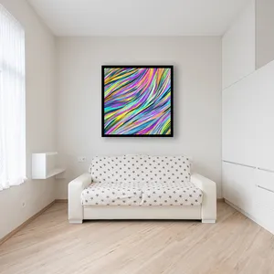 تابلو مدل گیسوی رنگی