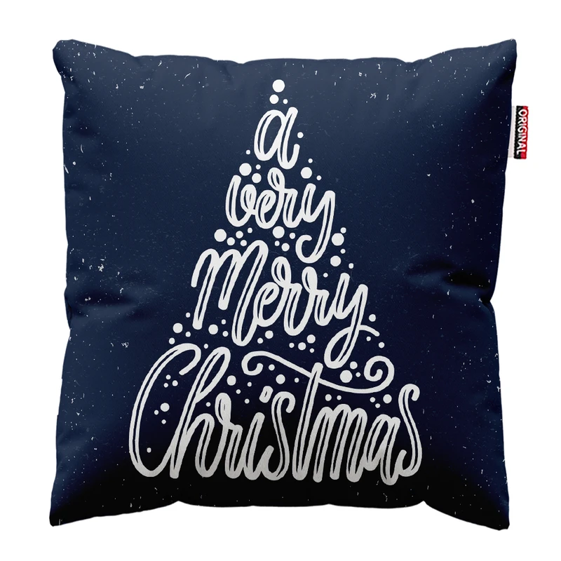 کوسن پاد آفرین مدل کریسمس مبارک کد PK302748 سایز 30*30 سانتی متر