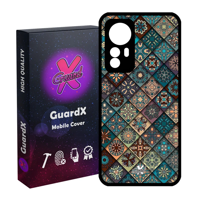 کاور گارد ایکس طرح Tile مدل Glass10093 مناسب برای گوشی موبایل شیائومی Redmi Note 12S
