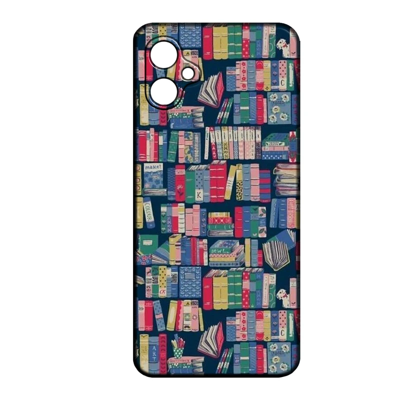 کاور طرح کتابخانه کد 147 مناسب برای گوشی موبایل سامسونگ Galaxy A06  