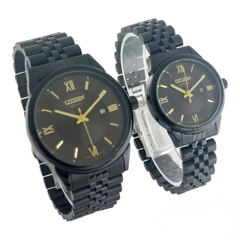 ست ساعت مچی عقربه ای زنانه و مردانه مدل Cit.tak