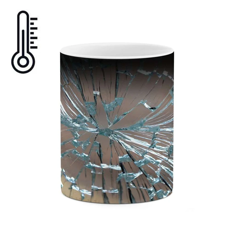 ماگ حرارتی کاکتی مدل شیشه شکسته کد mgh18038