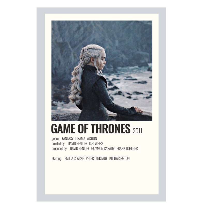 پوستر مدل سریال بازی تاج و تخت Game of Thrones کد 482