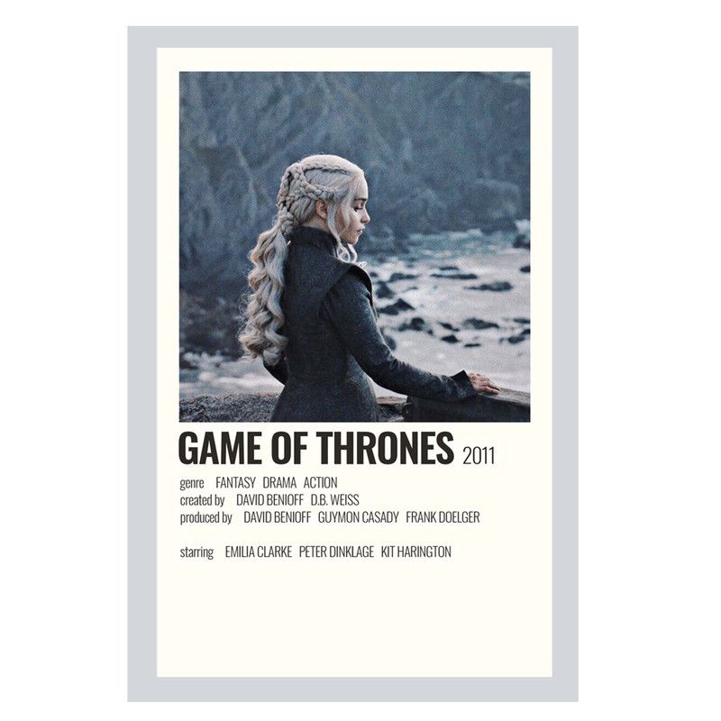 پوستر مدل سریال بازی تاج و تخت Game of Thrones کد 482