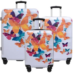 چمدان ساکسولاین مدل BUTTERFLY کد 1451 - 700720 مجموعه سه عددی