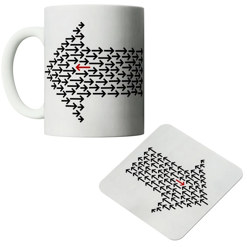 ماگ پاد آفرین مدل فلش کد 685 به همراه زیر لیوانی 