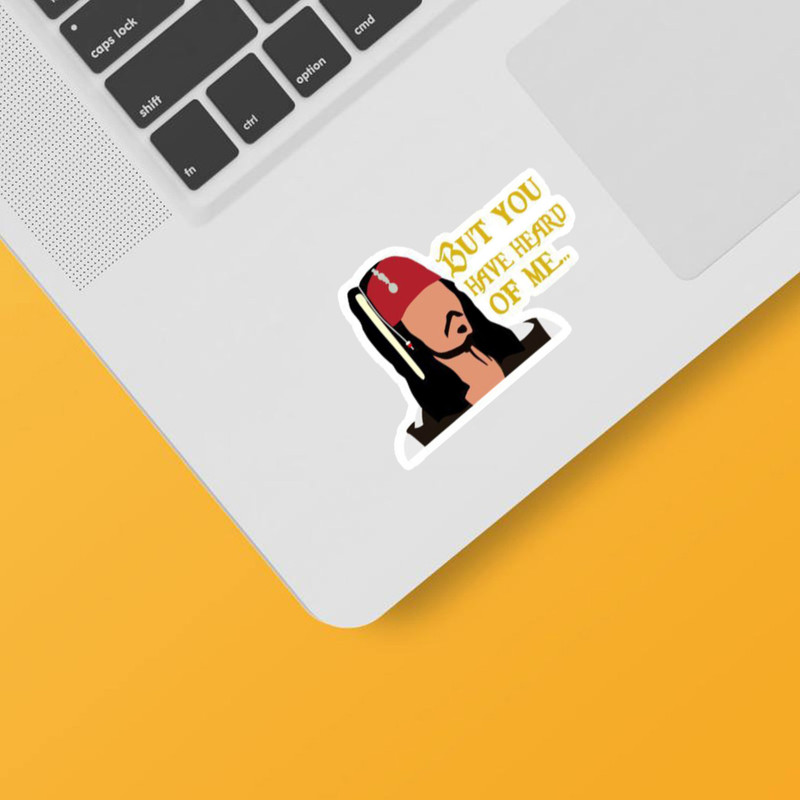 استیکر لپ تاپ و موبایل بووم طرح کاپیتان جک اسپارو کد mr40