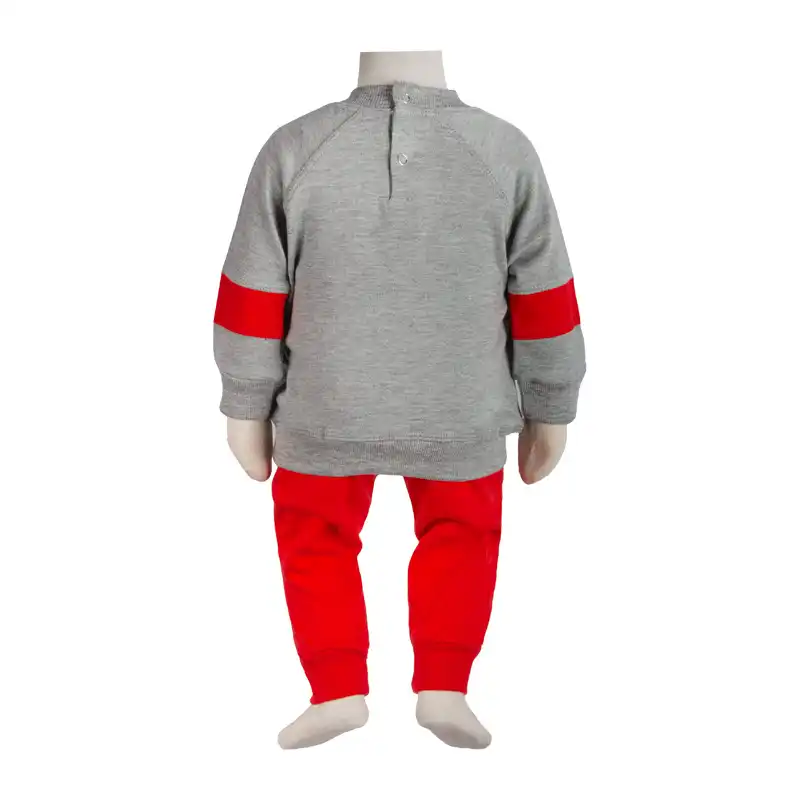 ست سویشرت و شلوار نوزادی آدمک مدل اسنوپی کد 110029 رنگ قرمز