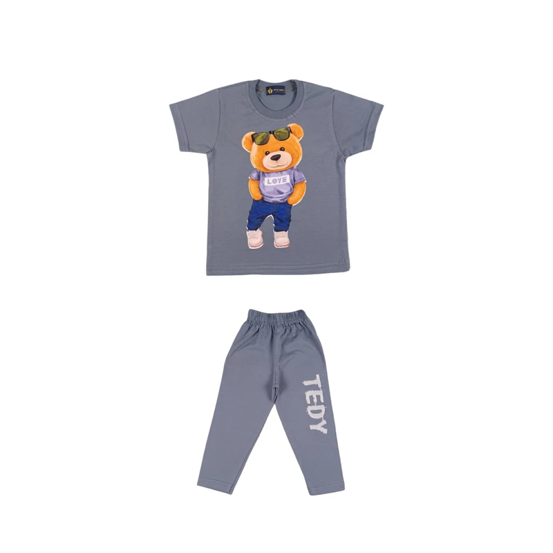 ست تی شرت و شلوار پسرانه مدل 601010T