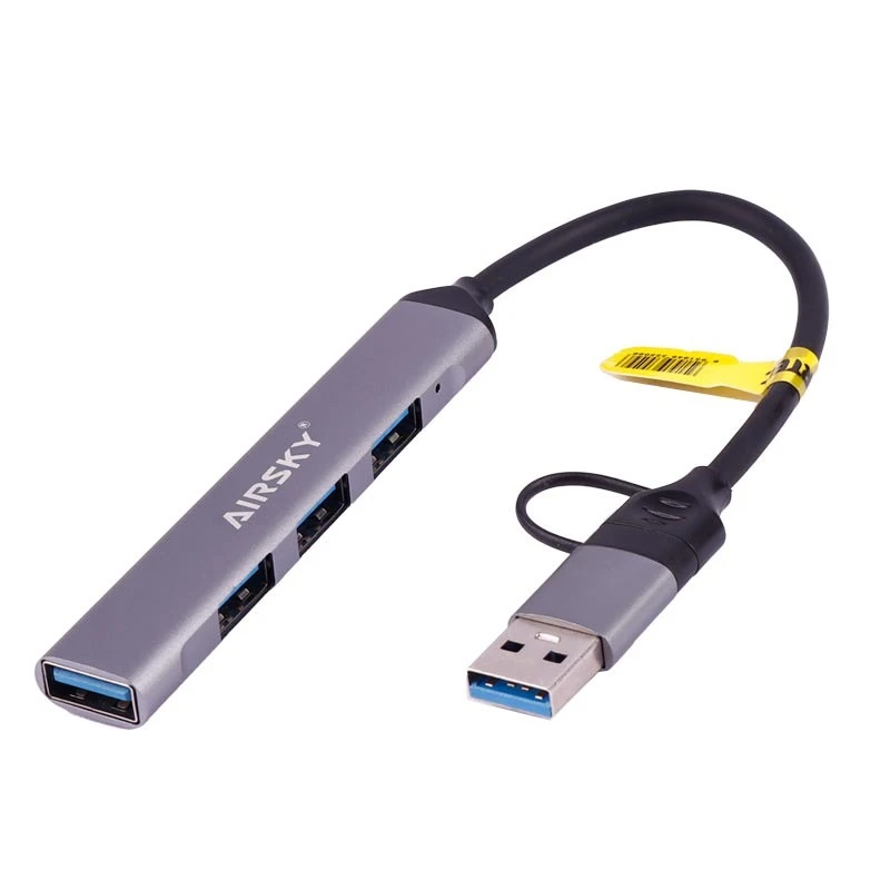 هاب 4 پورت USB 3.0 /USB-C ایراسکای مدل HC-77