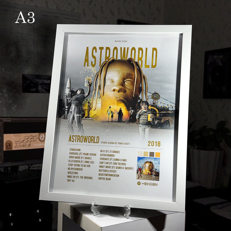 تابلو مدل تراویس اسکات طرح astroworld