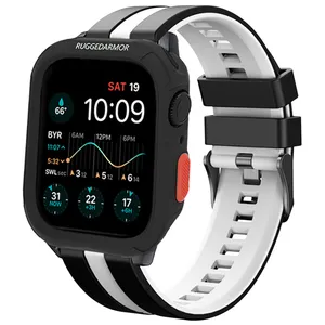 بند اسپریگ مدل Ferrer Rugged مناسب برای اپل واچ 46 میلی متری سری 10 به همراه کاور