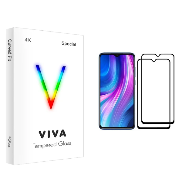 محافظ صفحه نمایش ویوا مدل 4K مناسب برای گوشی موبایل شیائومی Redmi Note 8 Pro بسته دو عددی