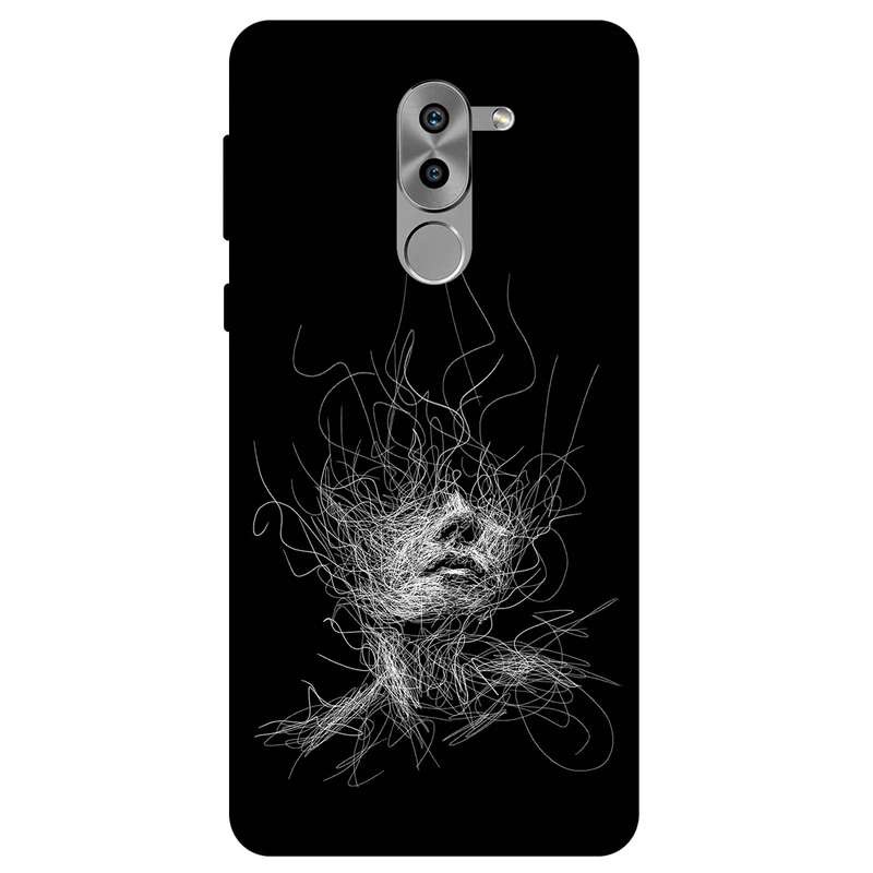  کاور مگافون طرح اسکچ صورت مدل 7423 مناسب برای گوشی موبایل آنر 6X