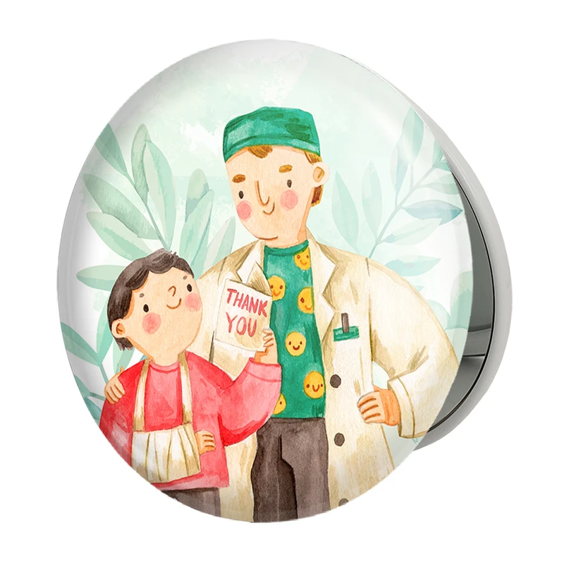 آینه جیبی خندالو طرح پزشک و پرستار مدل تاشو کد 31023