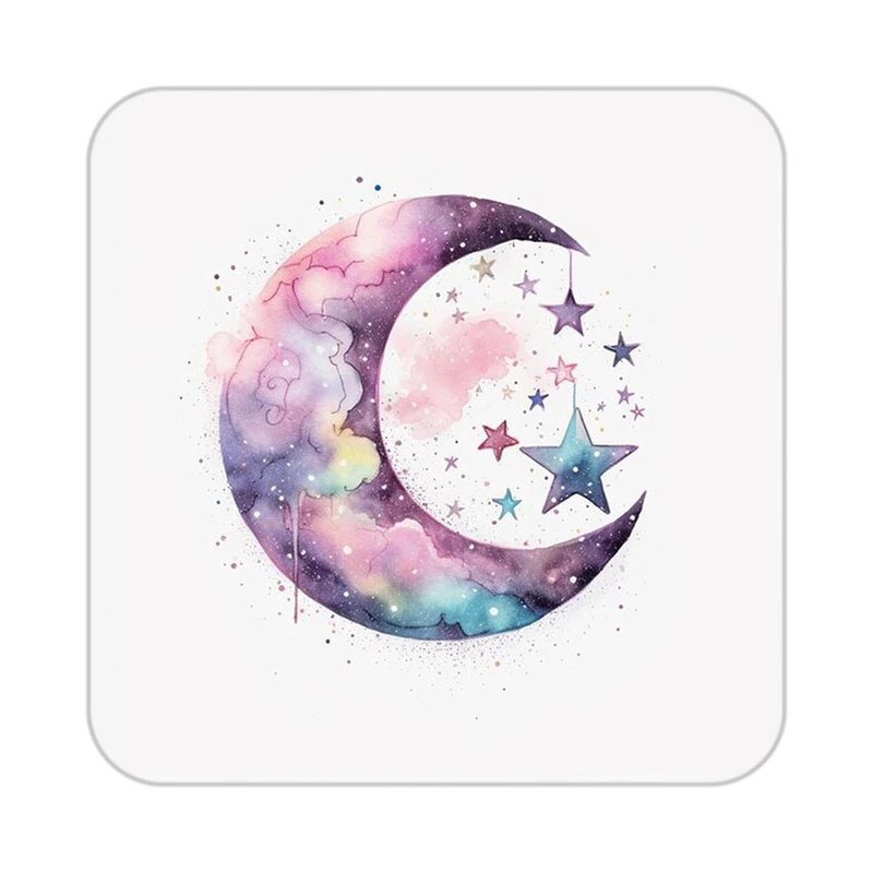 زیر لیوانی کاکتی طرح ماه و ستاره مدل mp53419