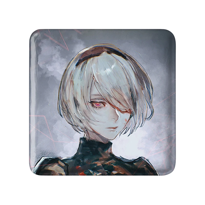 مگنت خندالو طرح بازی نیر اتوماتا (Nier Automata)  مدل مربعی کد 31584