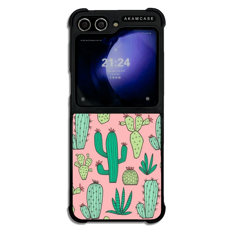 کاور آکام مدل AMC-WSGZFLIP5-CACTUS-41 مناسب برای گوشی موبایل سامسونگ Galaxy Z Flip 5