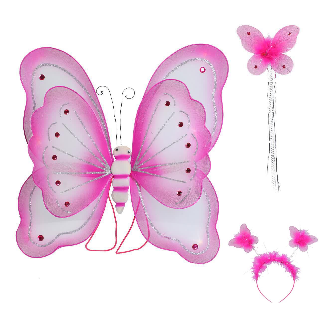 ست دخترانه طرح بال پروانه مدل parva -  - 1