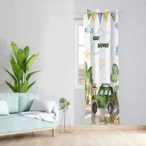 پرده مدل ماشین مخمل پانچی کد 4529 سایز 140x280 سانتی متر