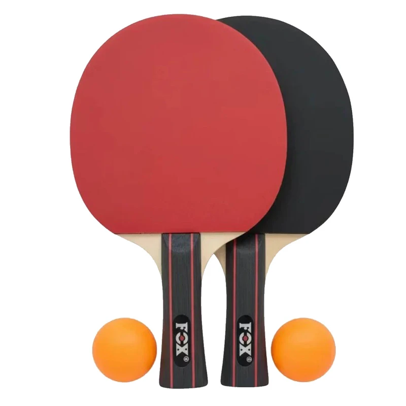 راکت پینگ‌پنگ سرعتی 5 لایه فاکس مدل 4k به همراه توپ بسته 4 عددی
