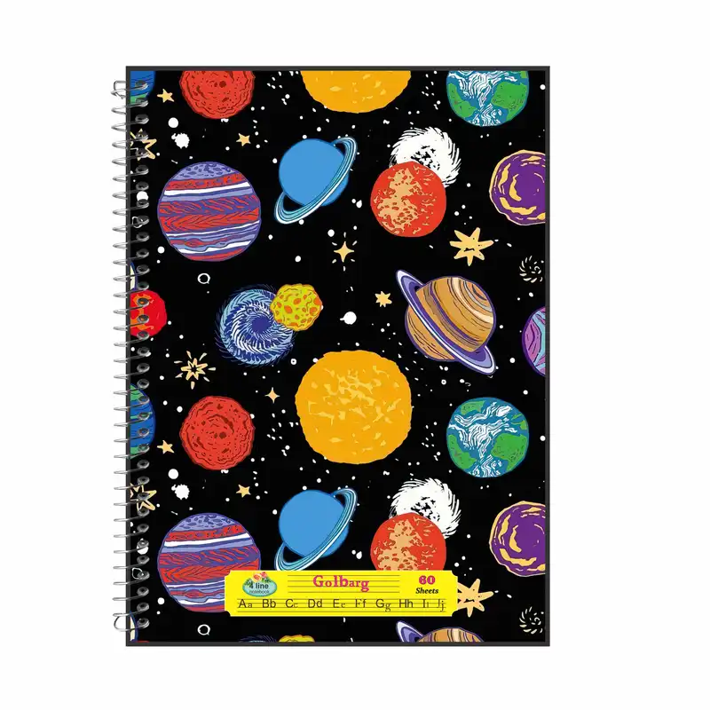 دفتر زبان 40 برگ گلبرگ طرح کره زمین کد 4539