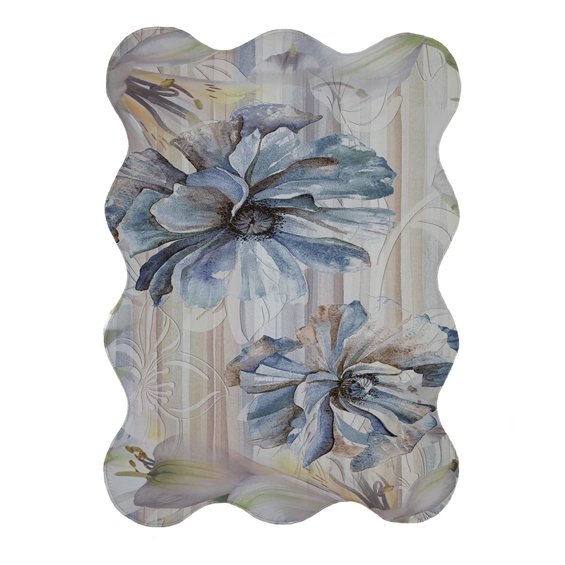 پادری مدل دالبر طرح گل کد 9189 سایز 80x110 سانتی متر 