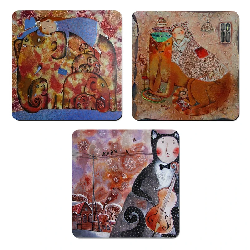 مگنت صباطرح مدل حیوانات فانتزی کد M1310 مجموعه 3 عددی