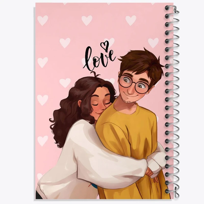 دفتر لیست خرید 50 برگ خندالو طرح عاشقانه کد 27144