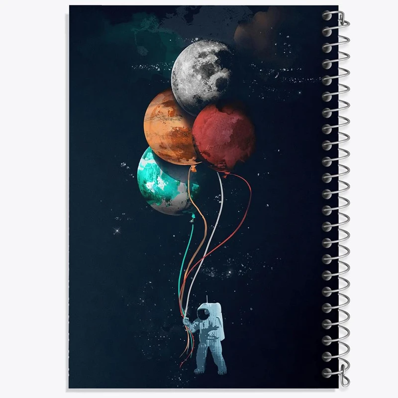دفتر مشق 100 برگ خندالو طرح فضایی کد 25167