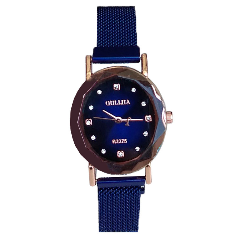 ساعت مچی عقربه ای دخترانه مدل بندحصیری مگنتی ساعت مچی عقربه ای دخترانه مدل بندحصیری مگنتی