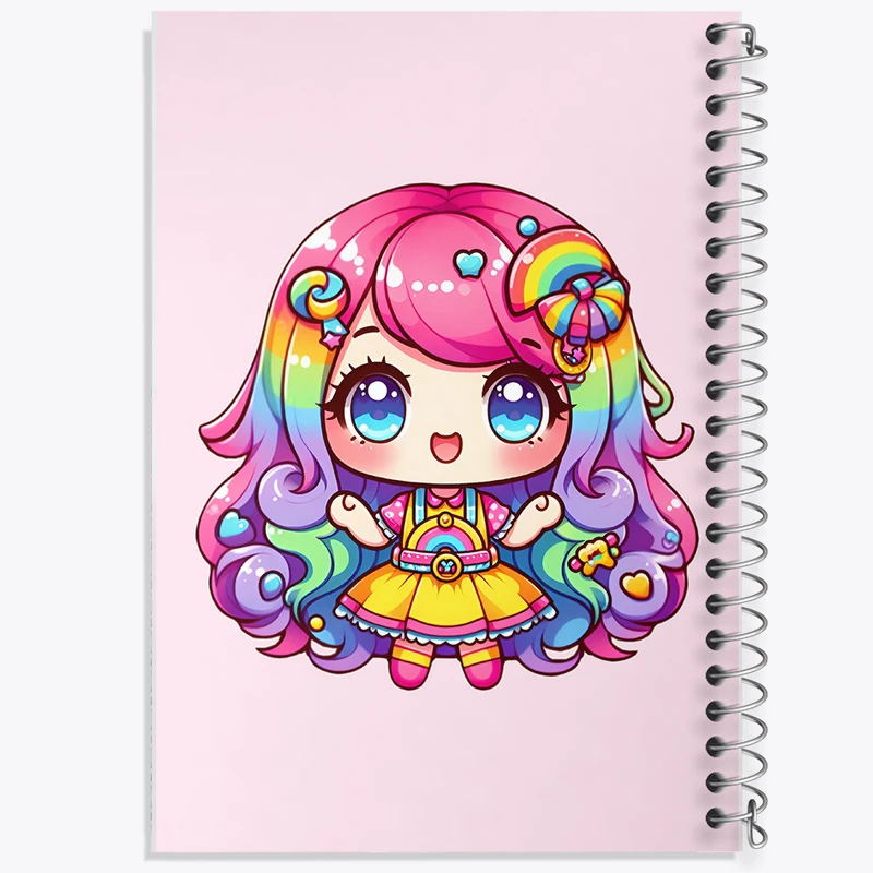 دفتر ژورنال نویسی 50 برگ خندالو مدل نقطه ای طرح دخترانه کیوت کد N4334