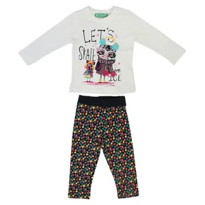 ست تی شرت استین بلند و شلوار دخترانه چیچلاید مک کیز مدل 6210