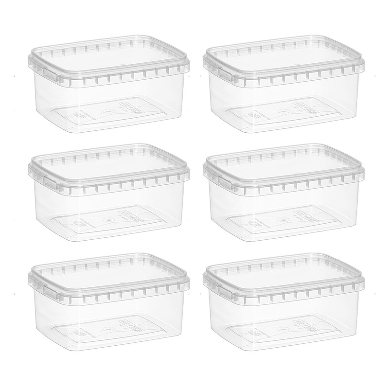 ظرف نگهدارنده مدل TEBPLASTIC بسته 6 عددی