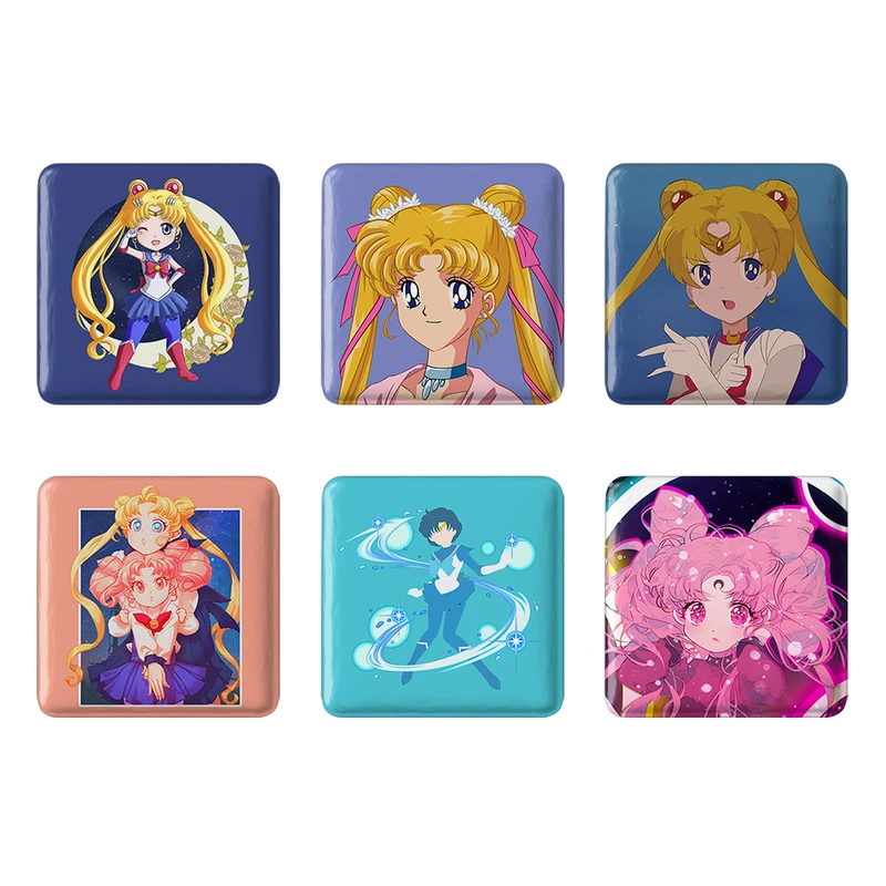 مگنت خندالو طرح انیمه سیلور مون Sailor Moon کد 955A مجموعه 6 عددی