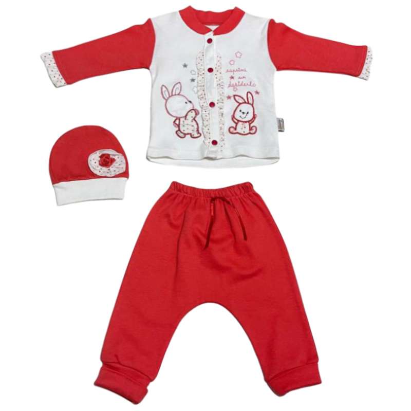 ست 3 تکه لباس نوزادی مدل Bca 2022