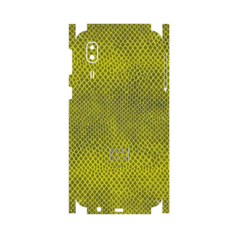 برچسب پوششی ماهوت مدل Yellow Snake Skin-FullSkin مناسب برای گوشی موبایل سامسونگ Galaxy A2 Core