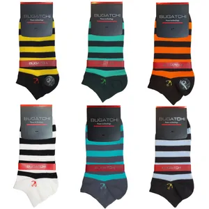 جوراب ساق کوتاه مدل بوگاچی مدل اسپرت نانو پنبه ای کد 4069 بسته 6 عددی