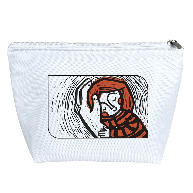 کیف لوازم آرایش دخترانه خندالو مدل دختر خوابیده کد 9445