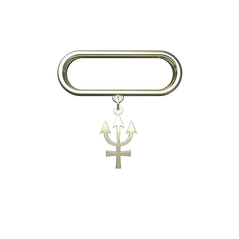 آویز ساعت طلا 18 عیار زنانه مدوپد مدل هندسی کد SK1-1870