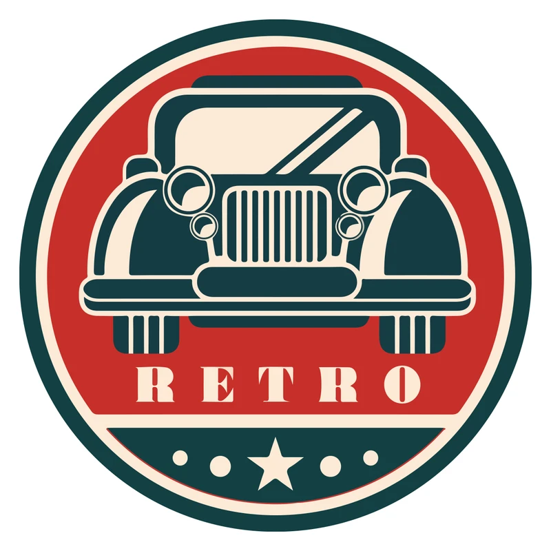 برچسب بدنه خودرو پویا مارکت طرح رترو کد 3795