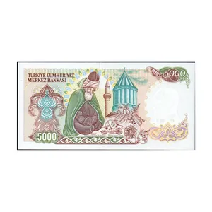 اسکناس تزئینی طرح کشور ترکیه مدل 5000 لیر