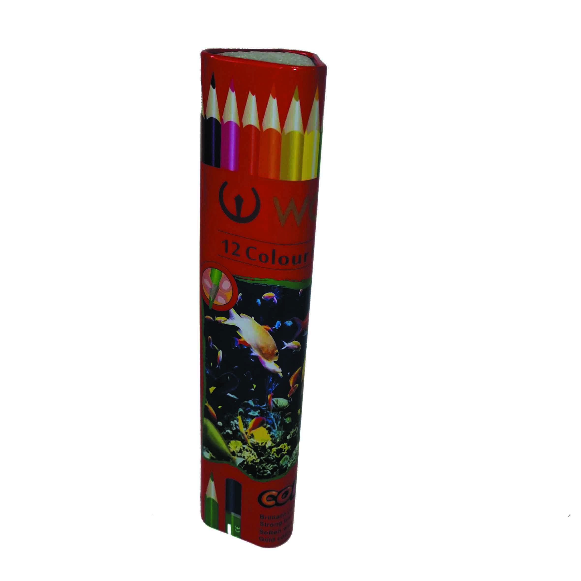 مداد رنگی 12 رنگ وک مدل ماهی کد 0048