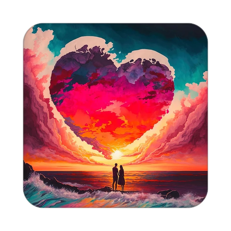 زیر لیوانی کاکتی مدل عاشقانه کد mp11510