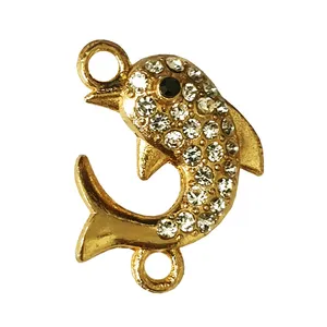 آویز دستبند مدل ماهی نگین دار کد AD 103