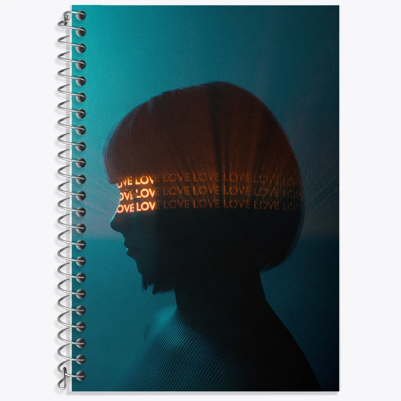 دفتر لغت 50 برگ خندالو طرح عاشقانه (Love) کد F6