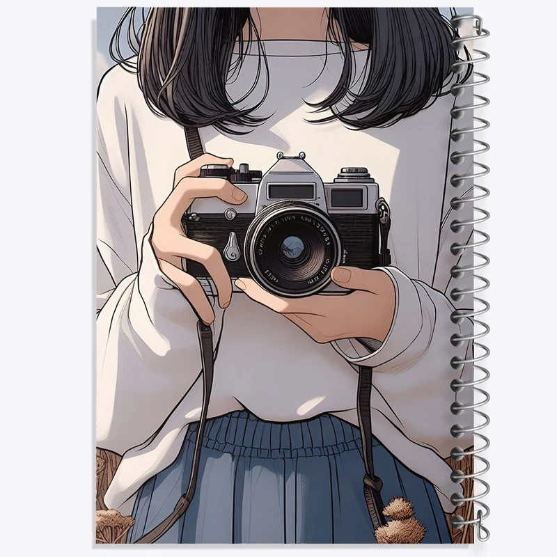 دفتر مشق 100 برگ خندالو طرح دختر عکاس کد N4039