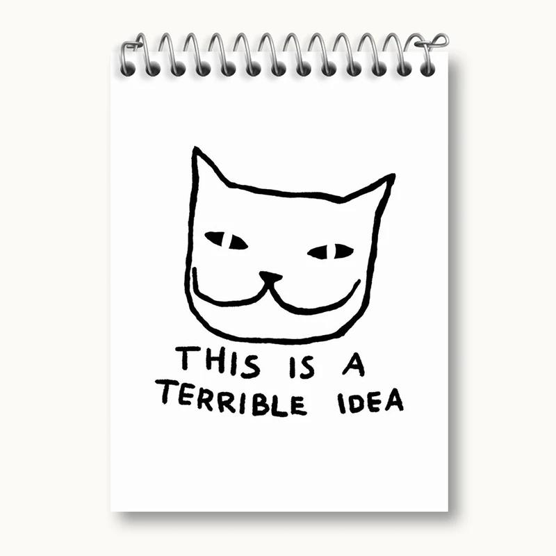 دفتر یادداشت 50 برگ خندالو مدل گربه مشکوک کد 29323